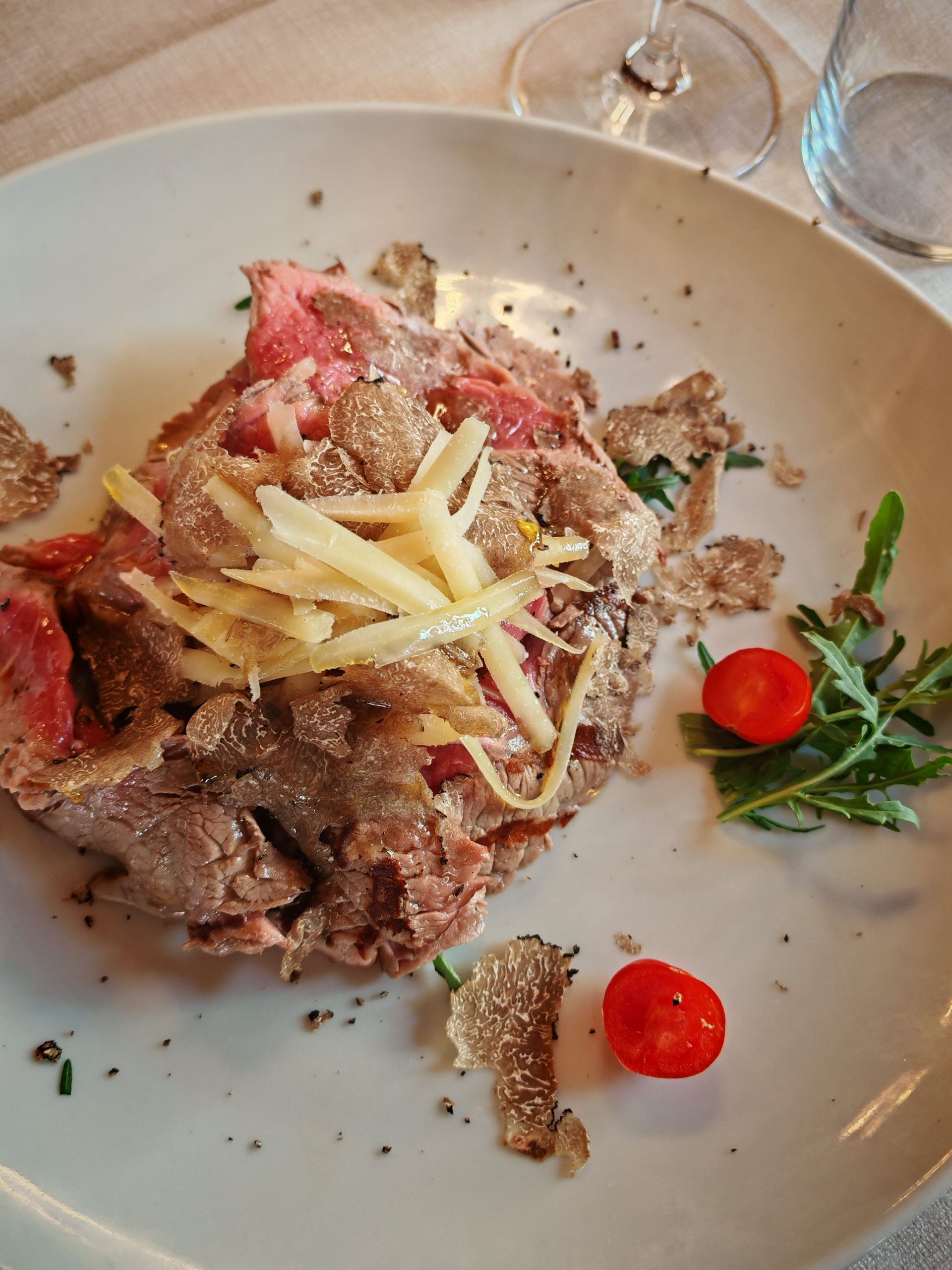 tagliata con tartufo ristorante silvana